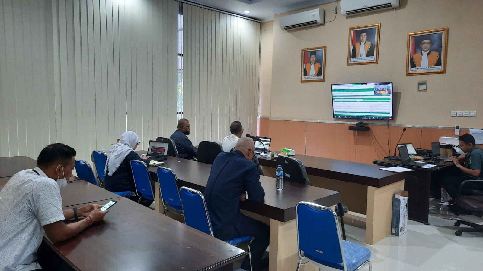 Pembinaan dan Pengawasan Daerah Bulanan secara daring pada Pengadilan Negeri 
